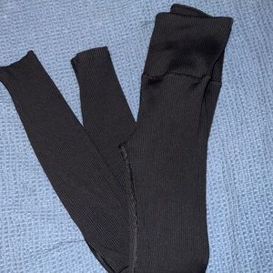 Carbon 38 ribbed leggings 25inch length